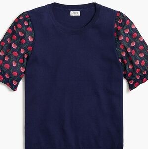 J. Crew sweater puff sleeves size xl